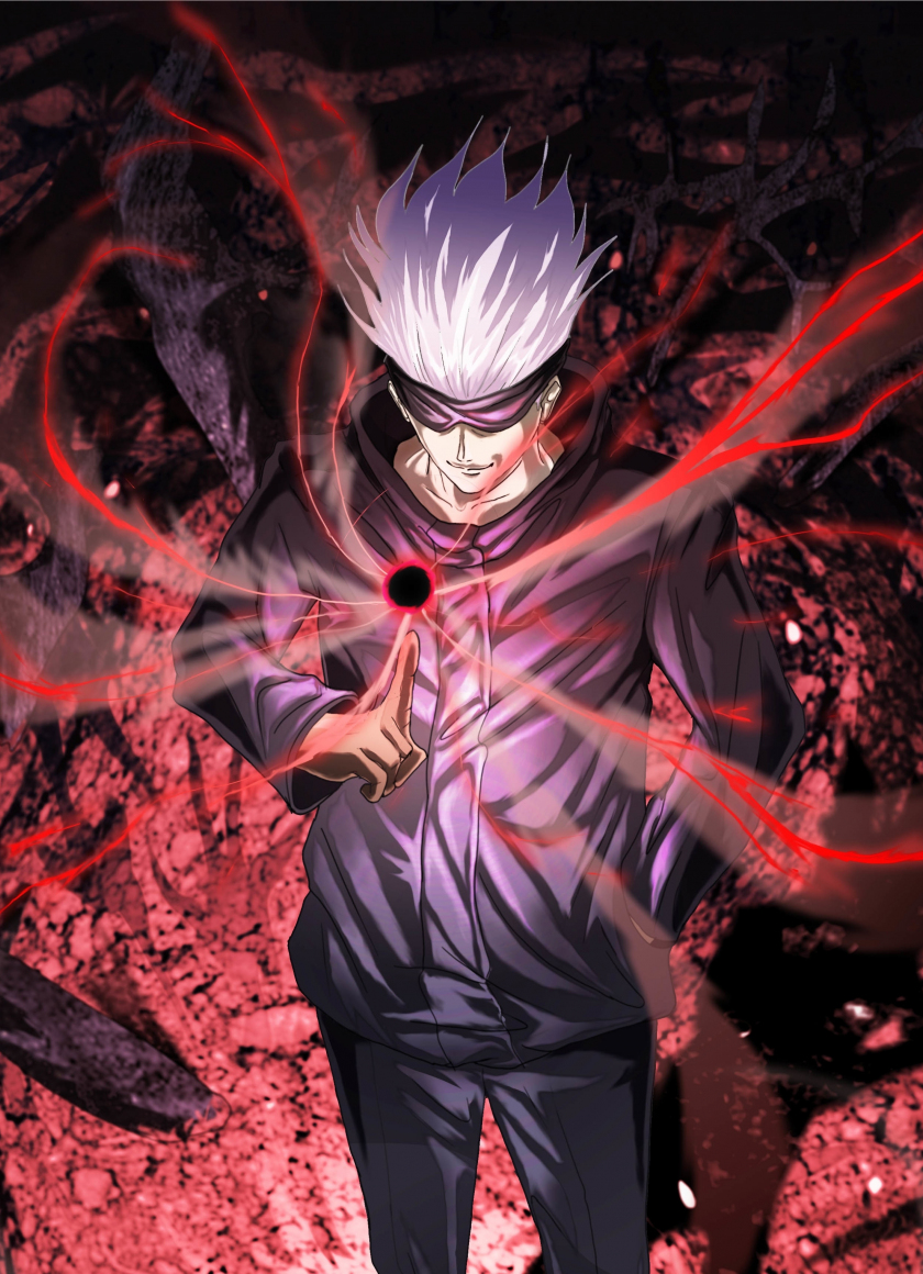 Download wallpaper 840x1160 satoru gojo