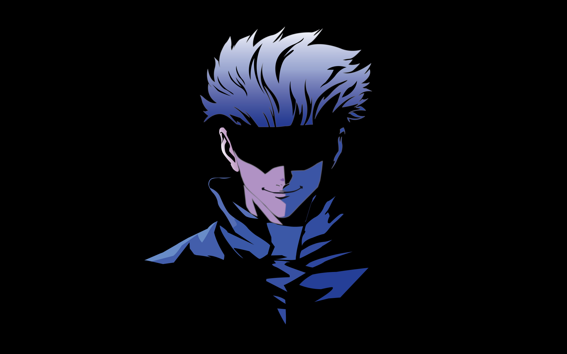 Satoru Gojo Wallpaper 4K, Black