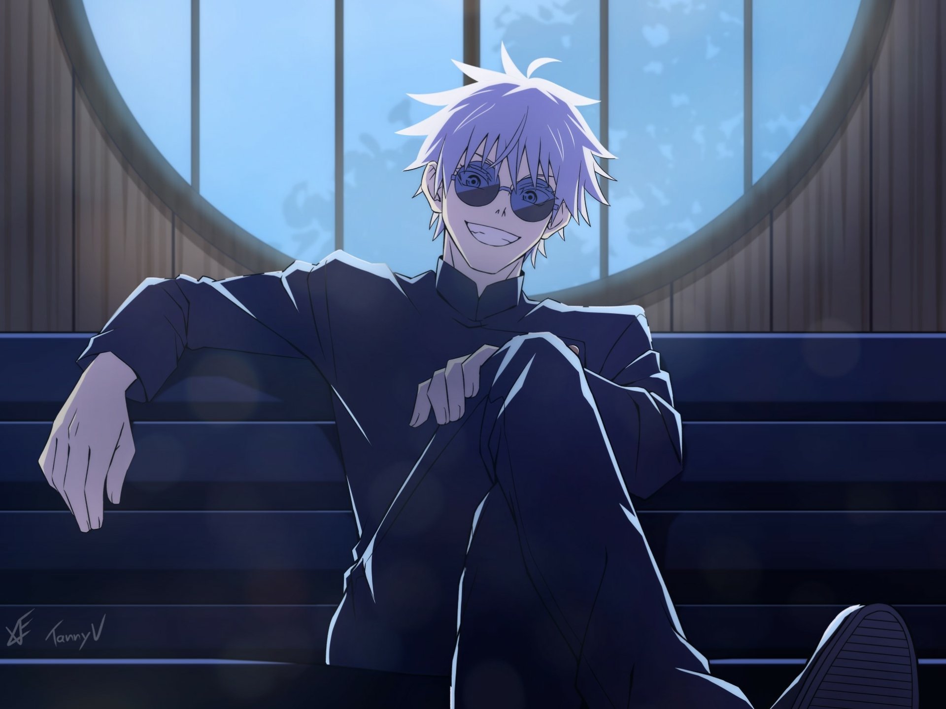 Satoru Gojo HD Wallpaper from Jujutsu Kaisen Anime
