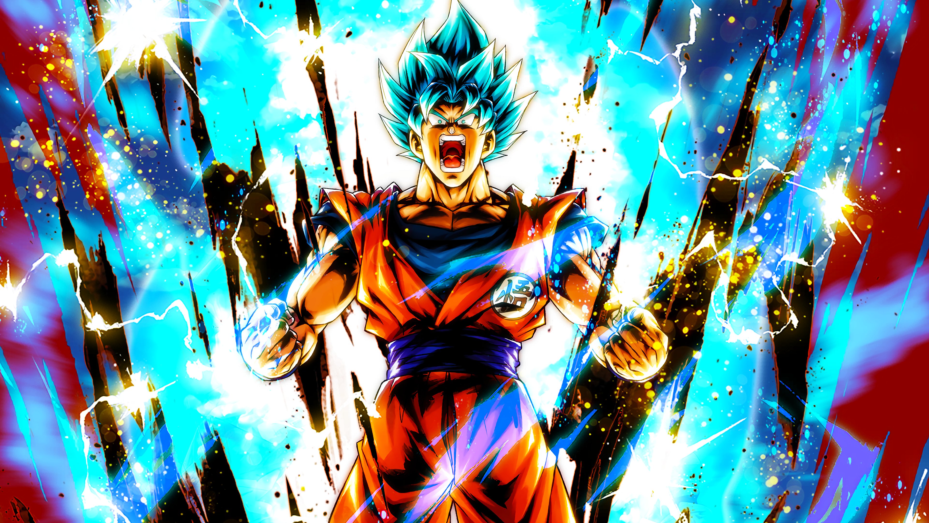 BLUE Sparking Super Saiyan God SS Goku
