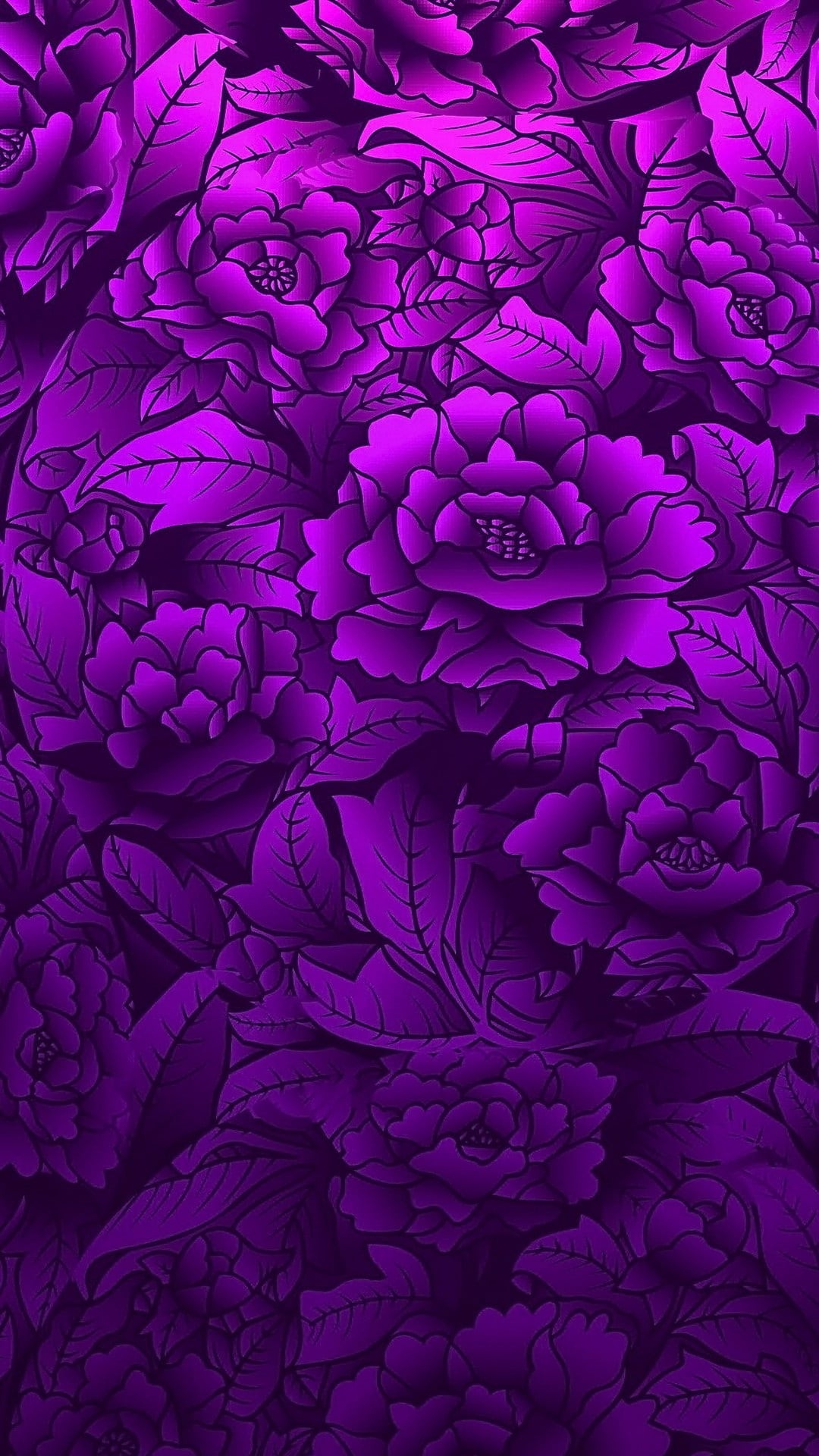 Purple Flower iPhone Wallpaper