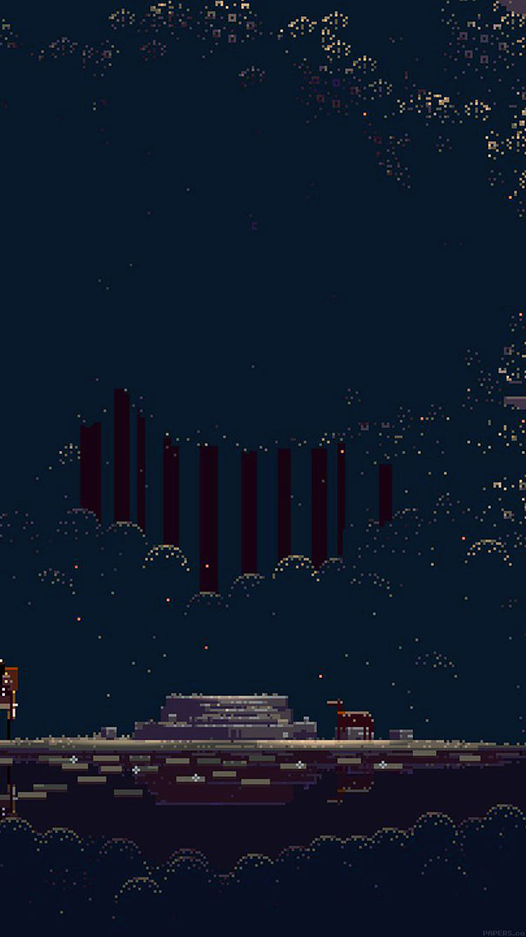 Wallpaper Pixelated Universe Game