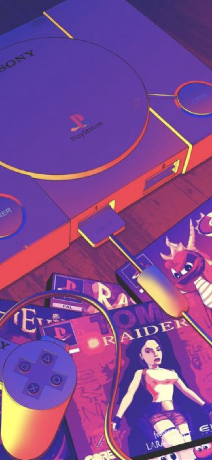 Vaporwave wallpaper, Retro gaming art