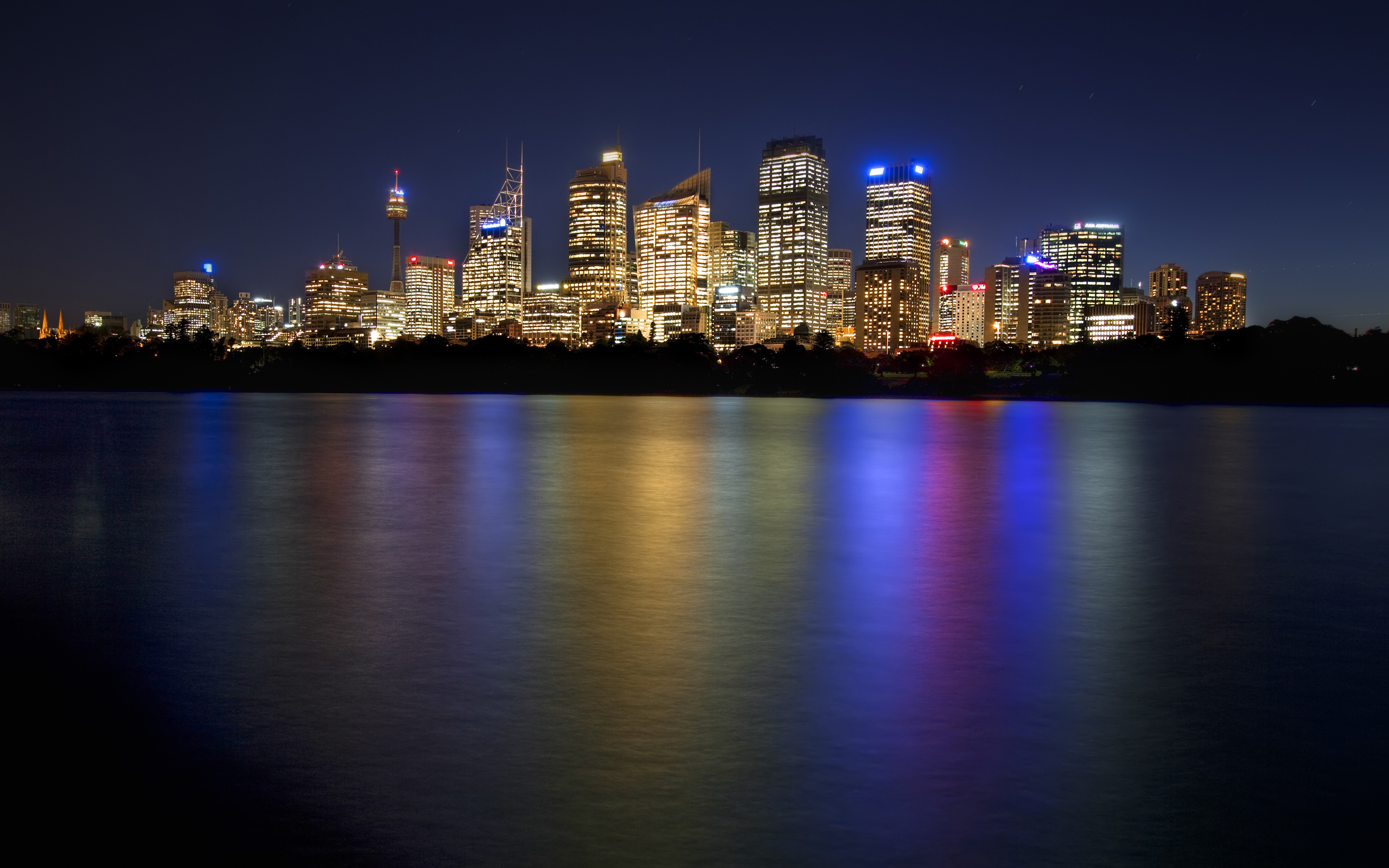 Wallpaper night, Australia, Sydney