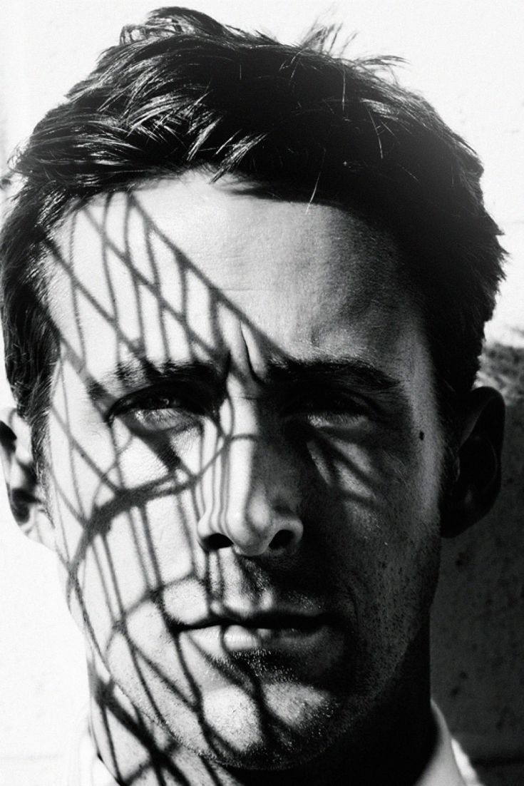Ryan gosling, Black and white wallpaper