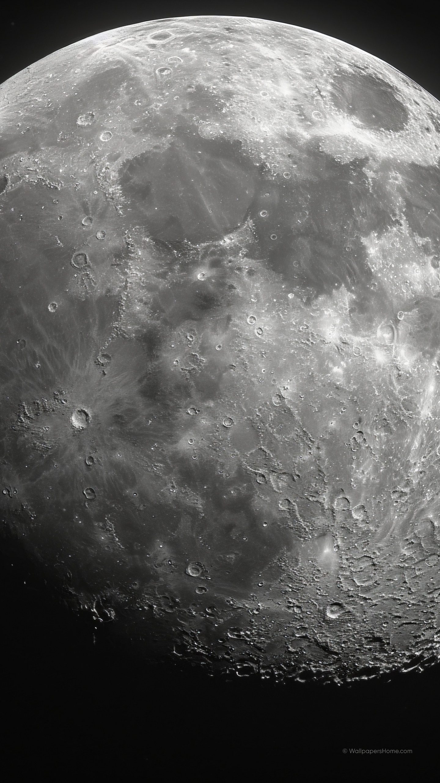 Wallpaper Moon, white, OS