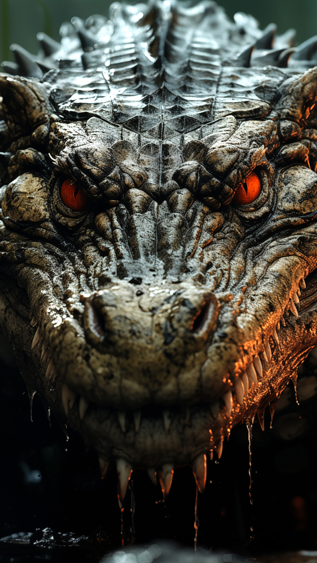 Dangerous Crocodile HD wallpaper 4K