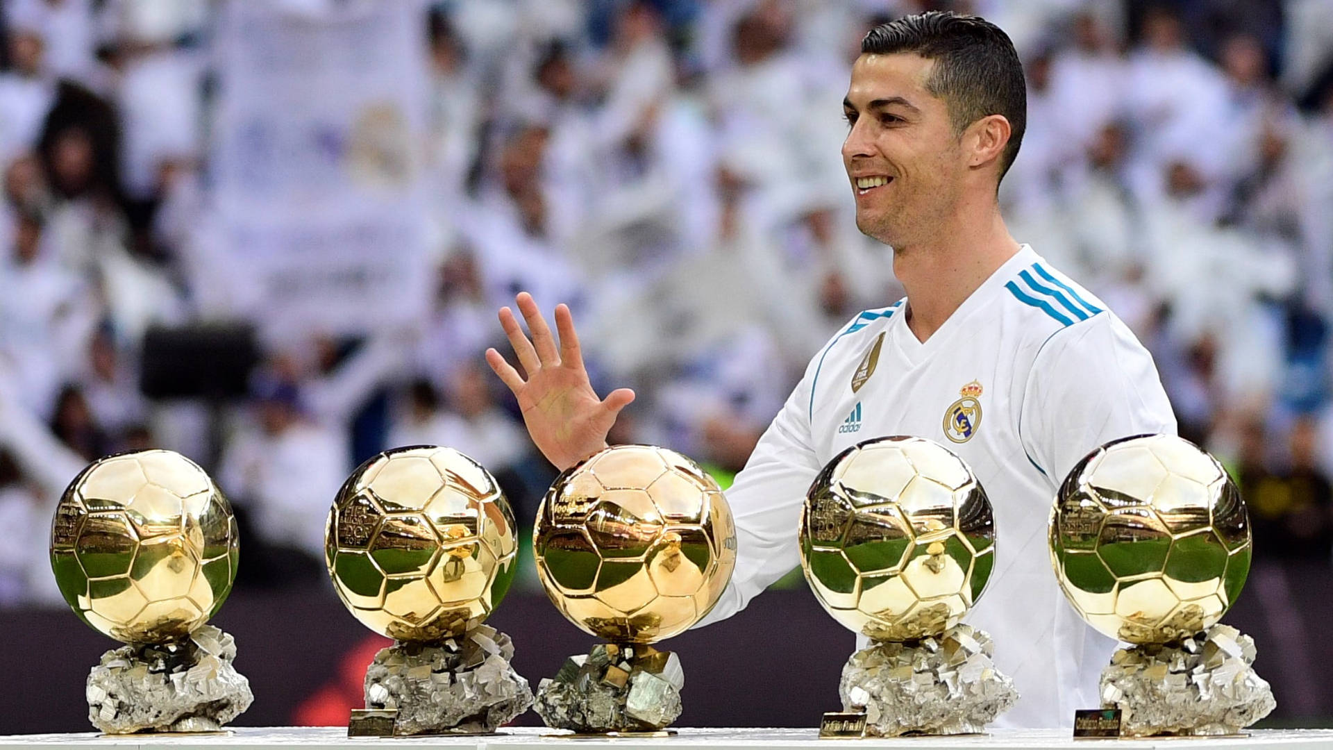 CR7 HD Table Of Trophies Wallpaper