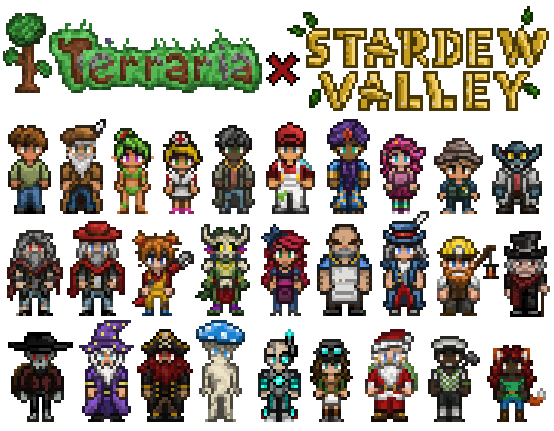 Every single Terraria NPC in Stardew