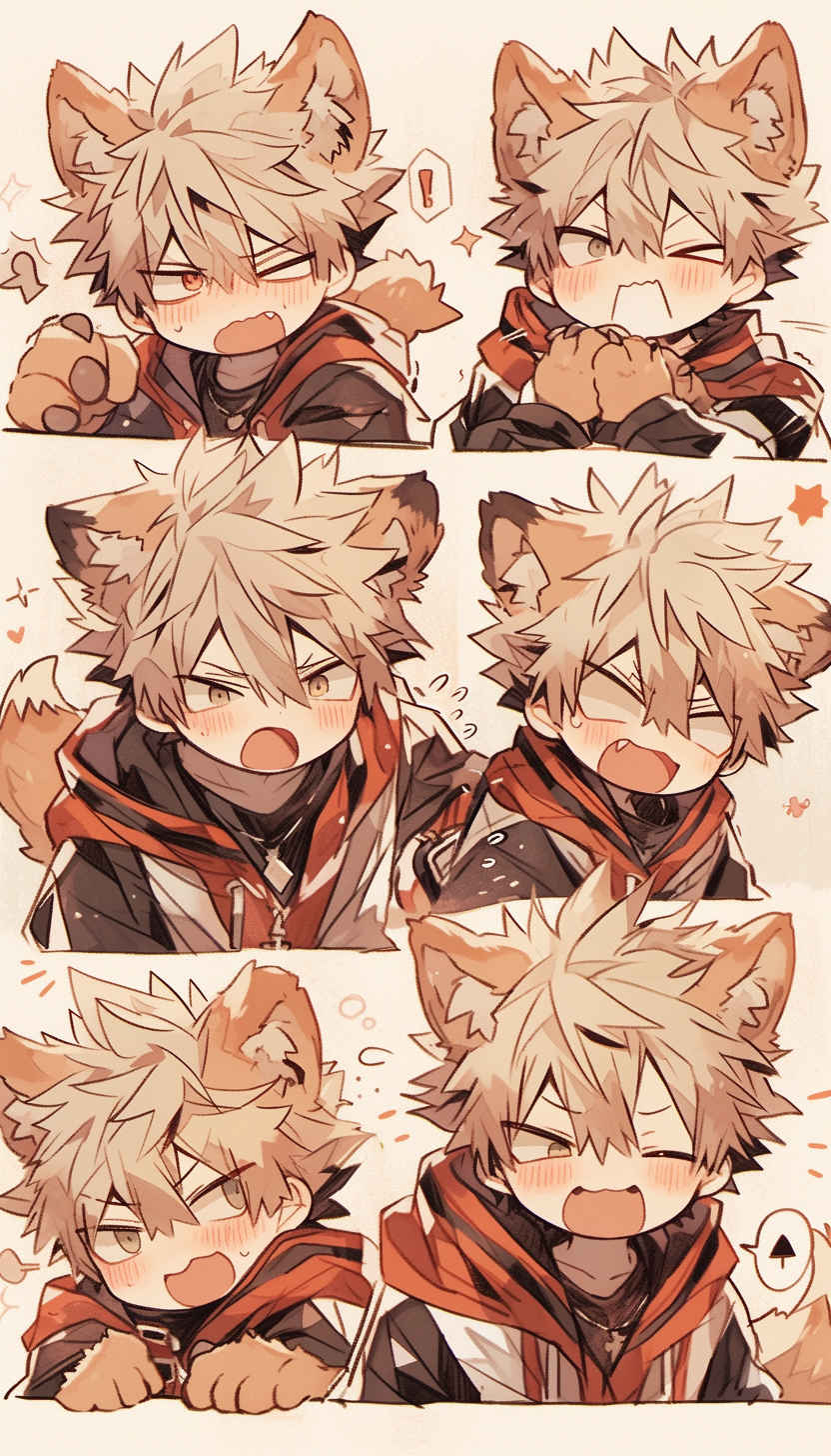 Katsuki Bakugou: Dynamic Expressions