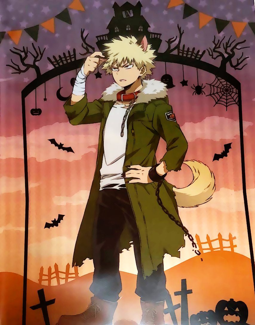Wolf Bakugou and Ghost Deku haunt