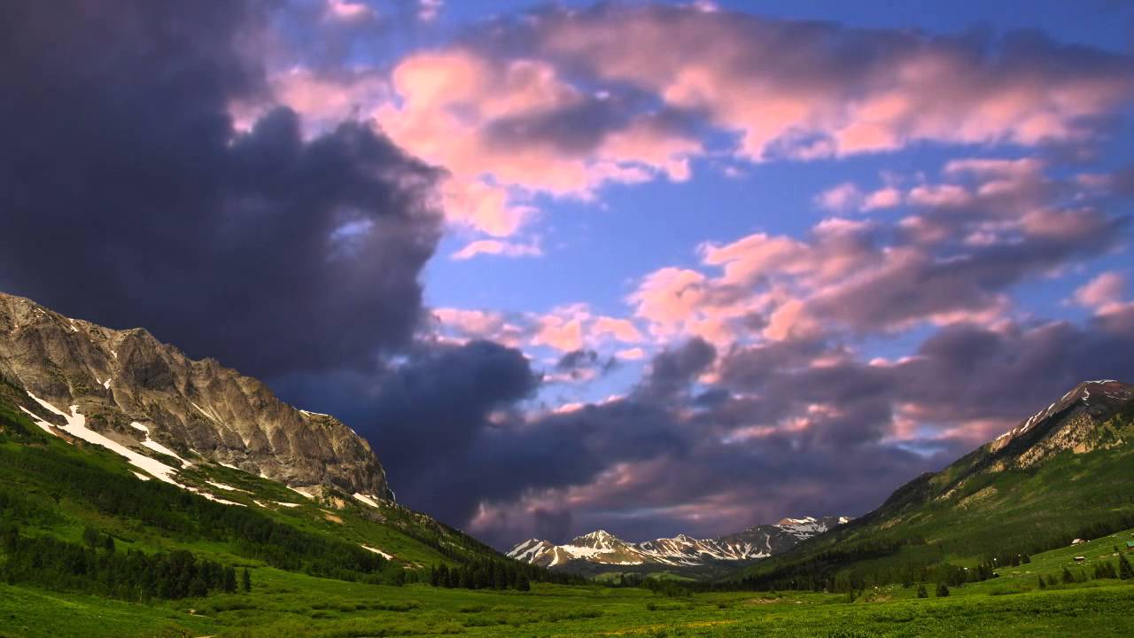 magic nature view background green