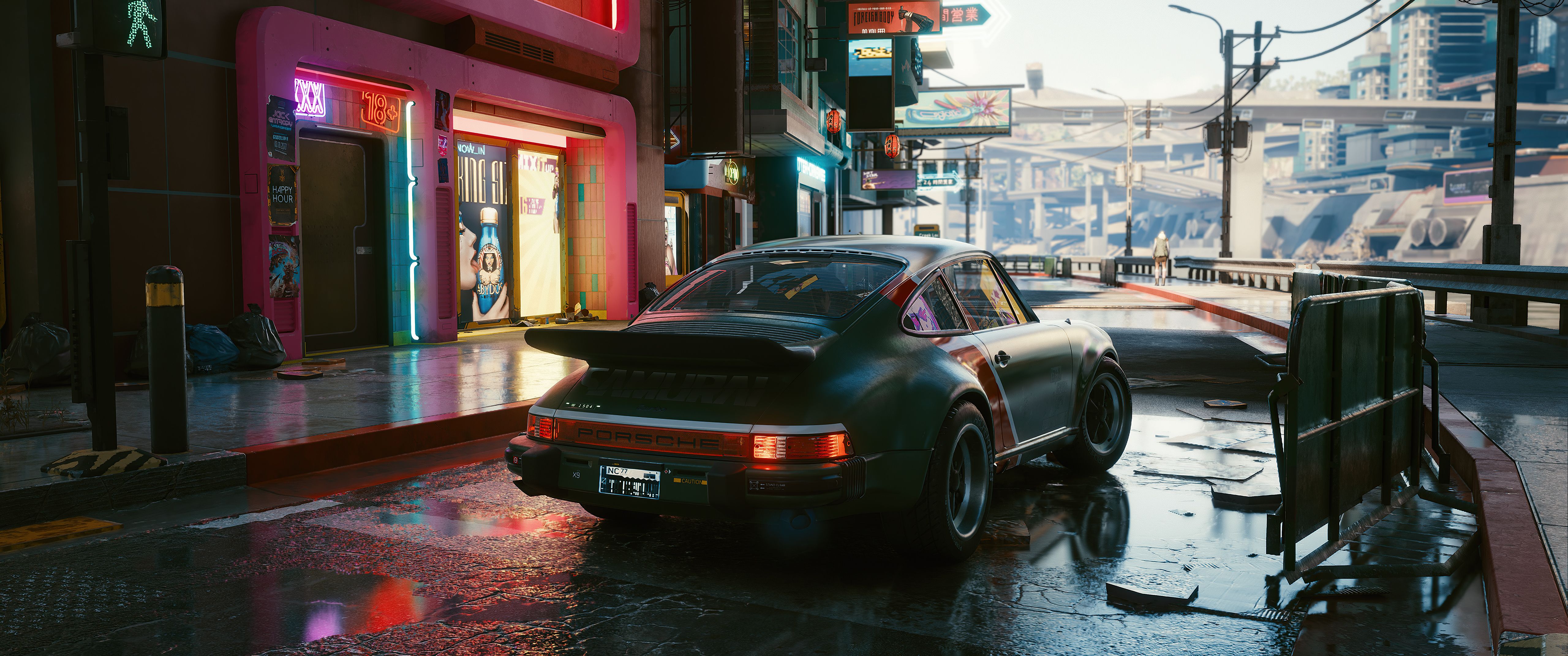 Porsche Cyberpunk 2077 In City 4k