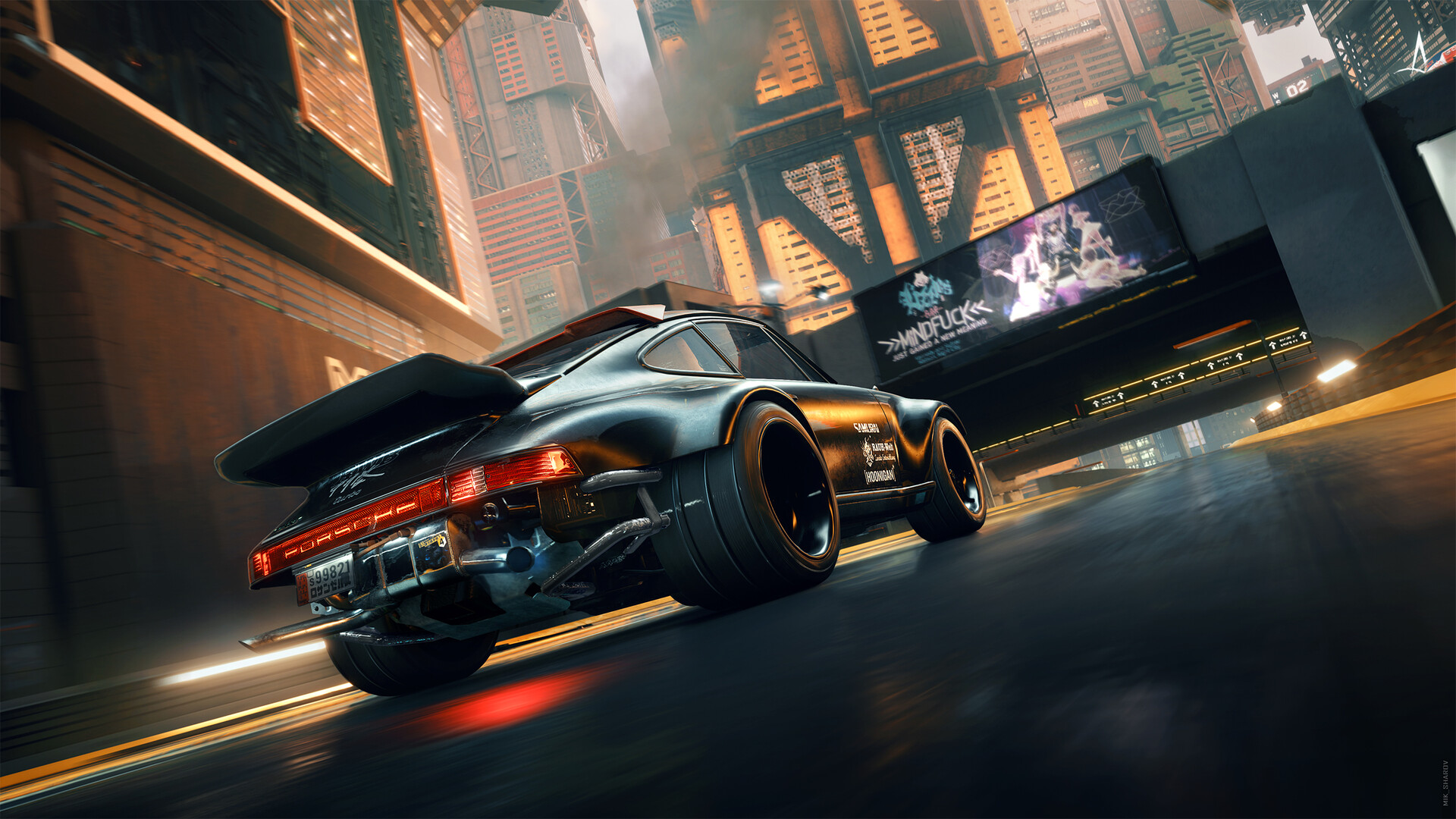 Porsche 911, cyberpunk, Cyberpunk 2077