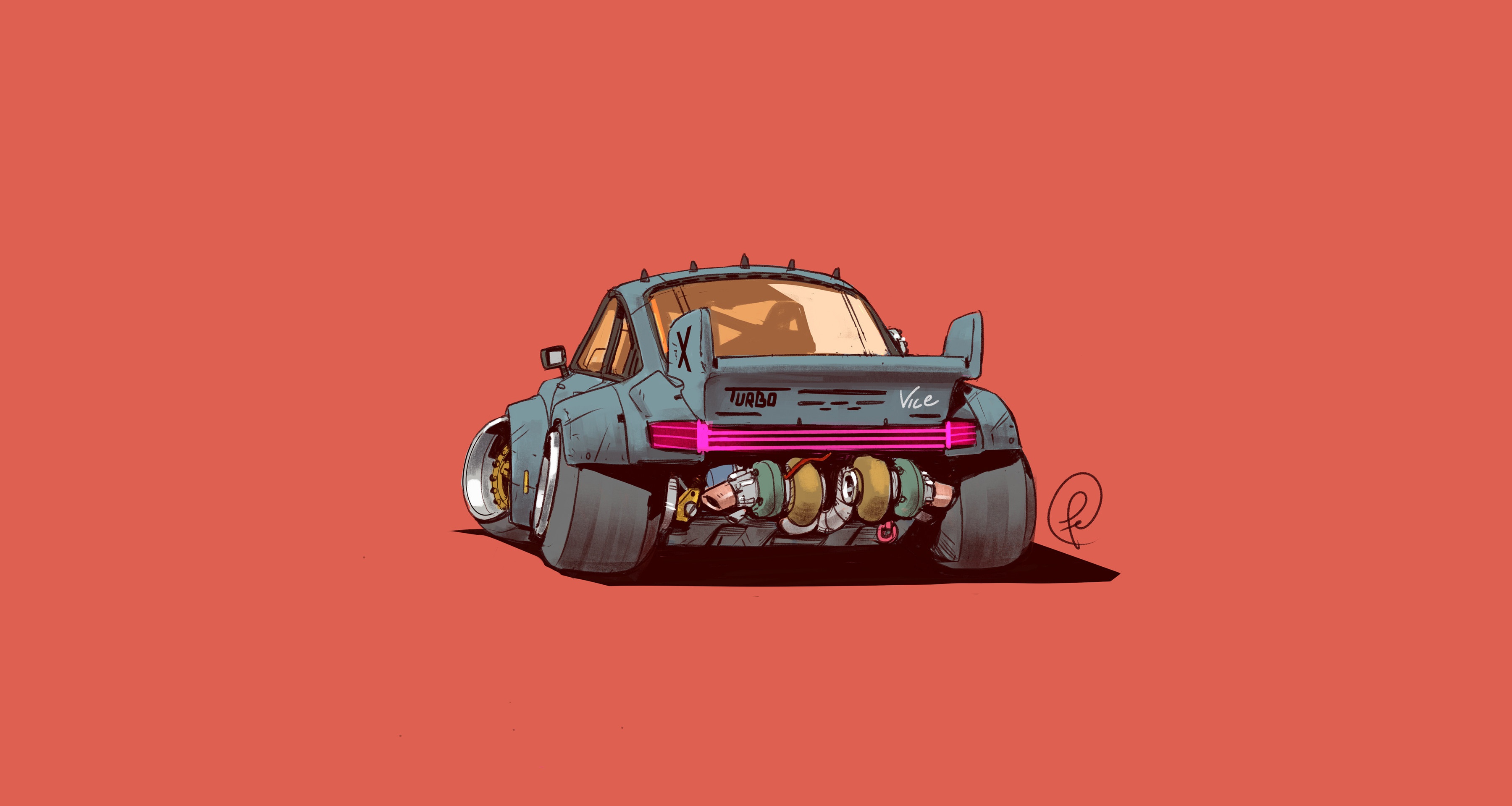 Download wallpaper Porsche 911, Turbo