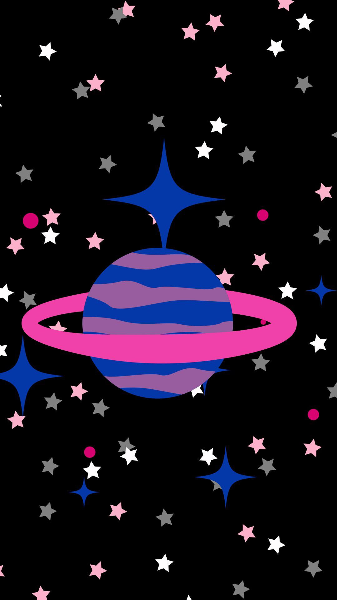 Bisexual Demigirl space background, r