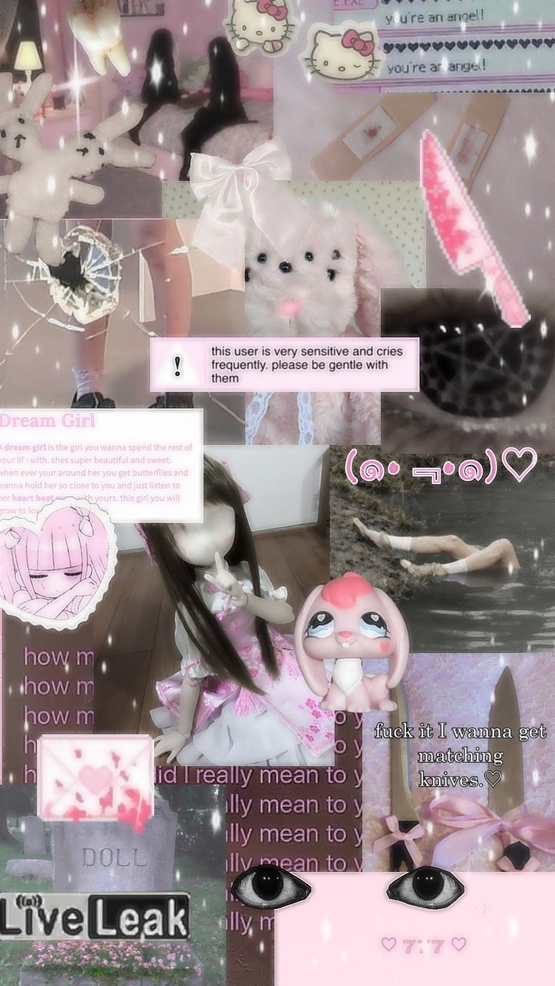 Blood wallpaper, Creepy cute aesthetic