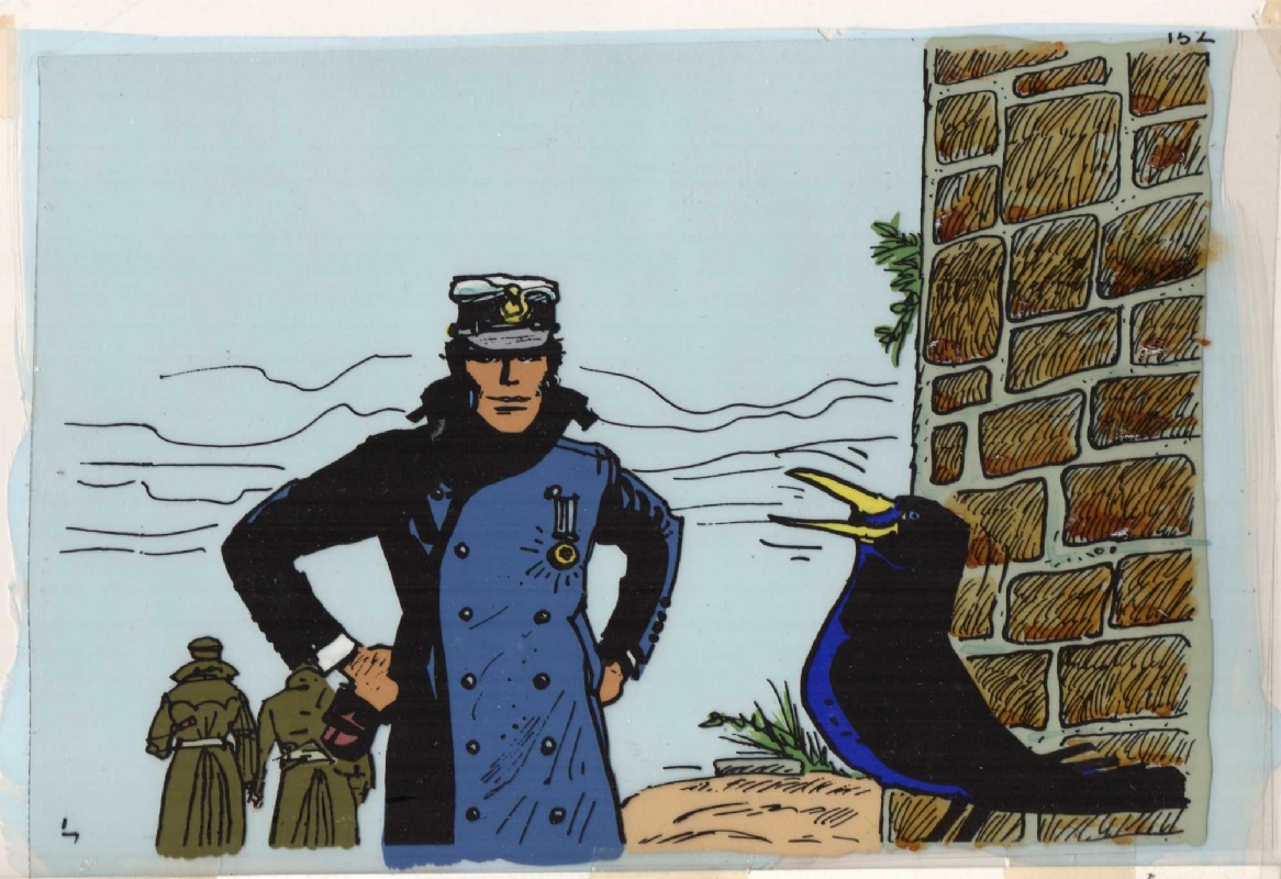 Corto Maltese original cartoon cel 1977