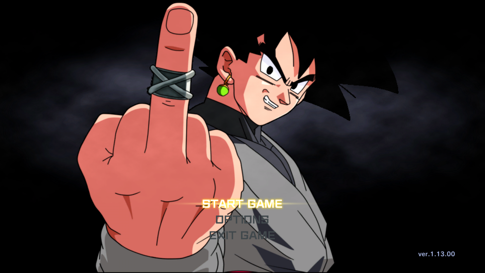Goku Black Title Screen Mod