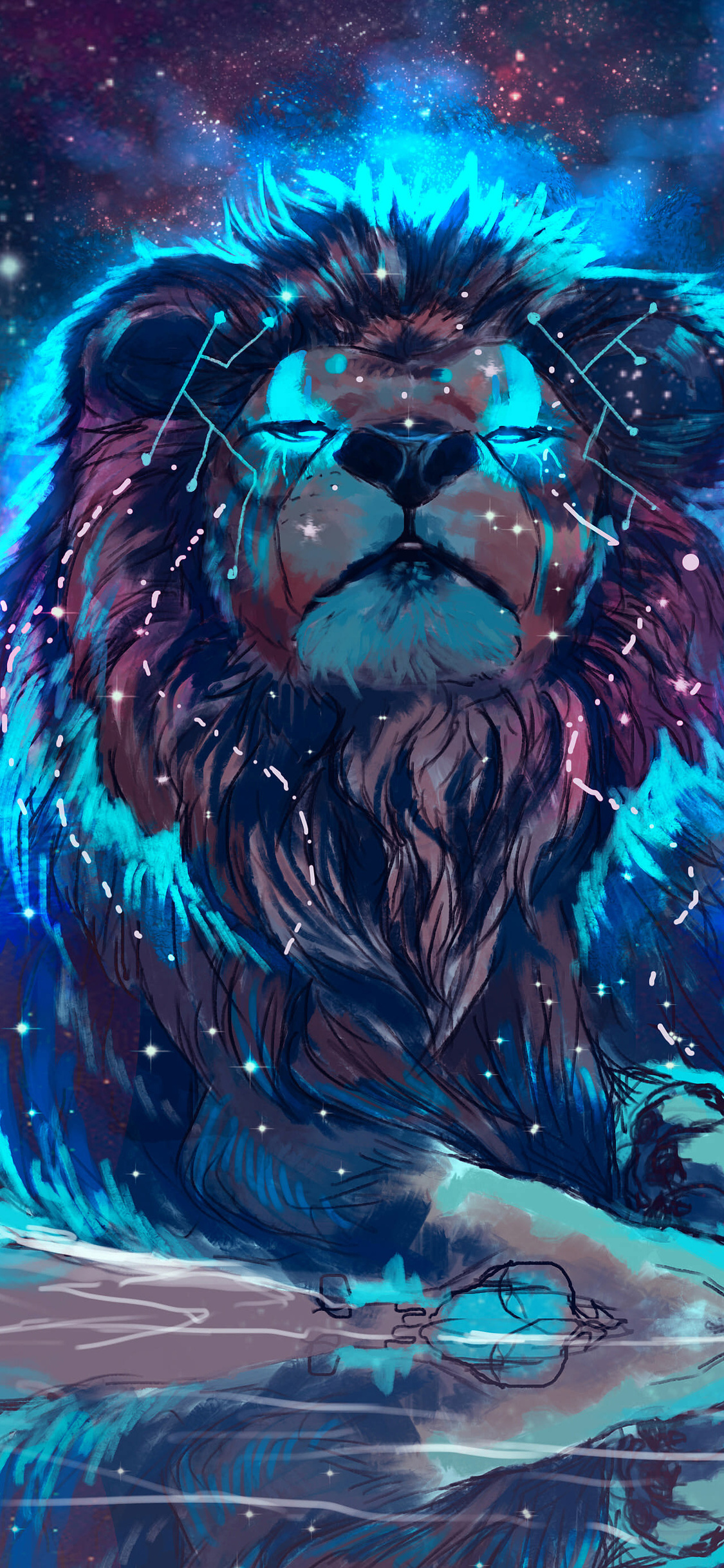 Lion 4k Artistic Colorful
