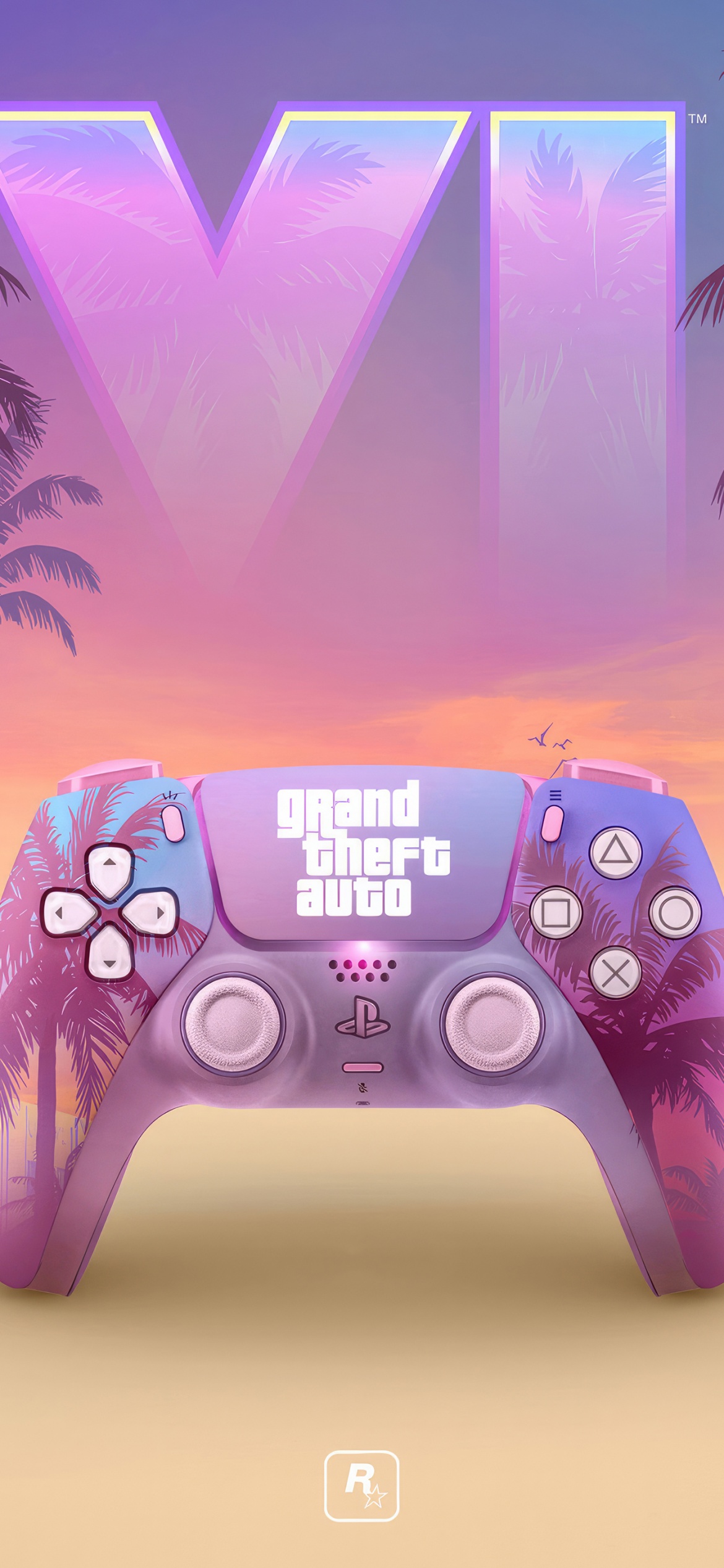 GTA 6 Wallpaper 4K, DualSense Wireless