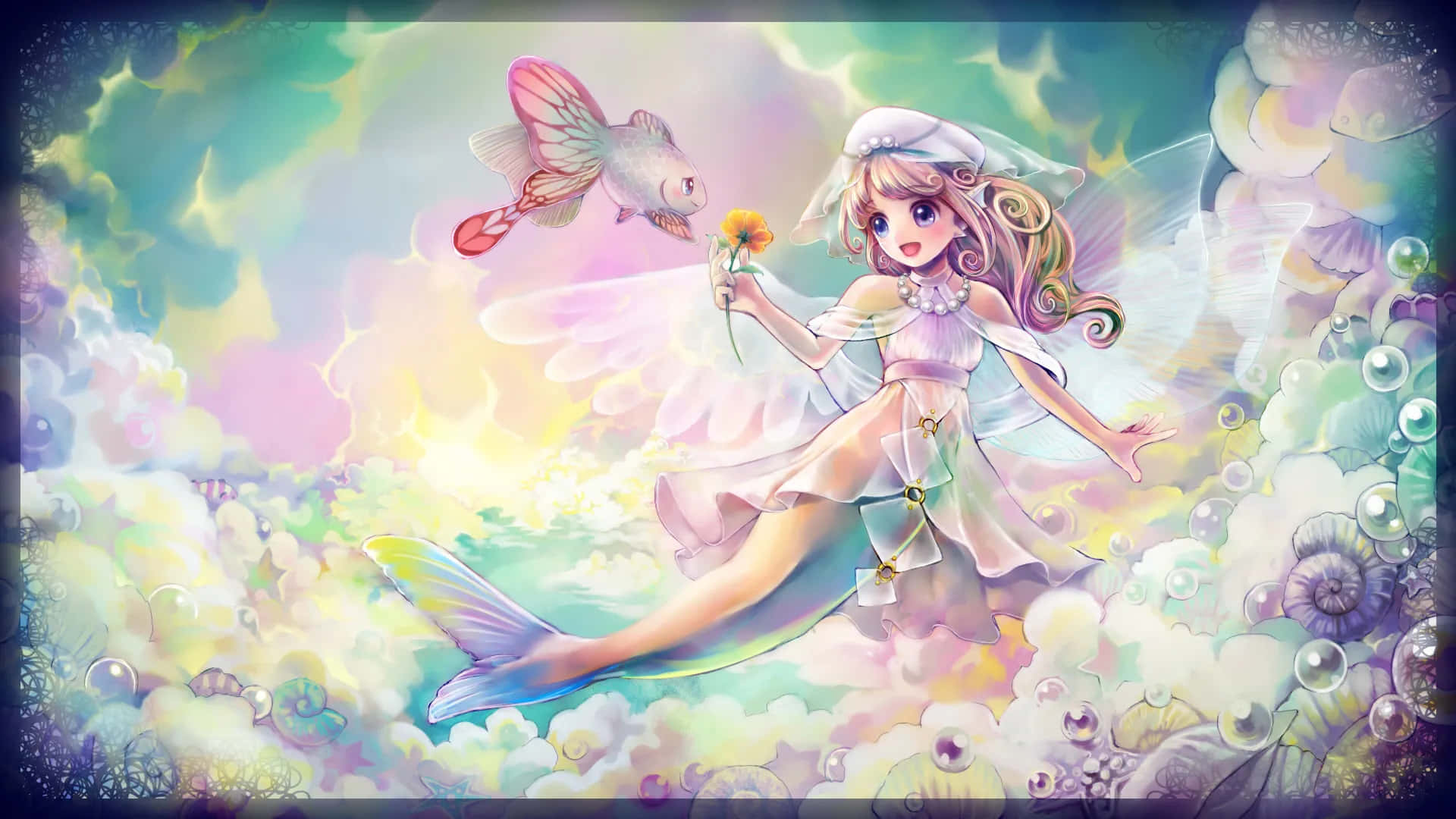 Kawaii Mermaid Wallpaper