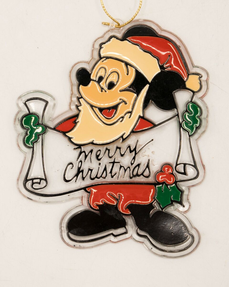Vintage Disney Mickey Mouse Santa