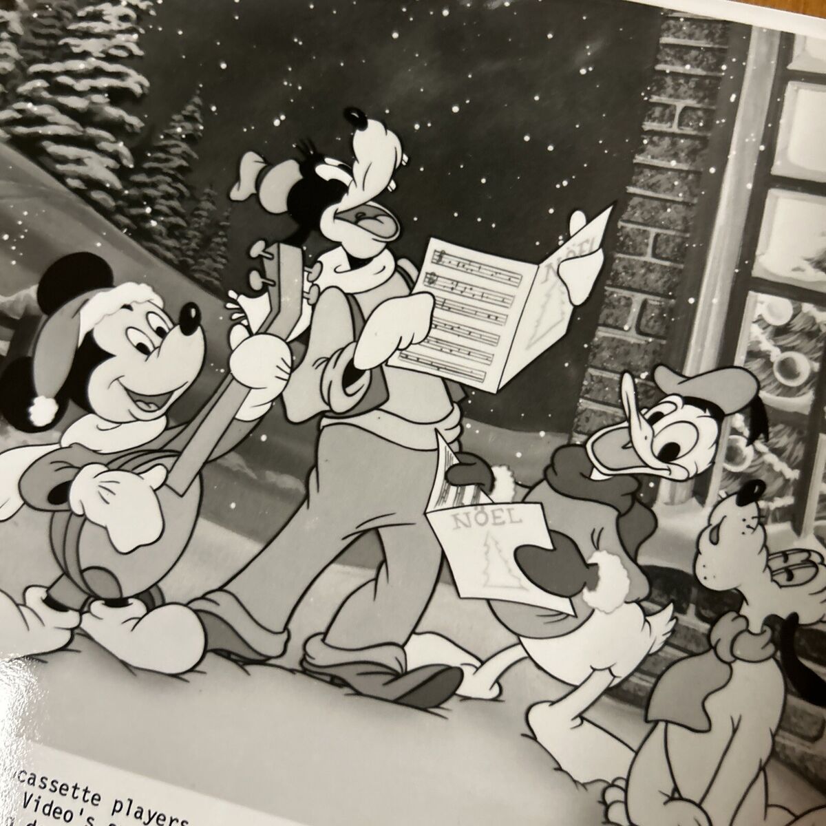 Vintage Black White Mickey Mouse Disney