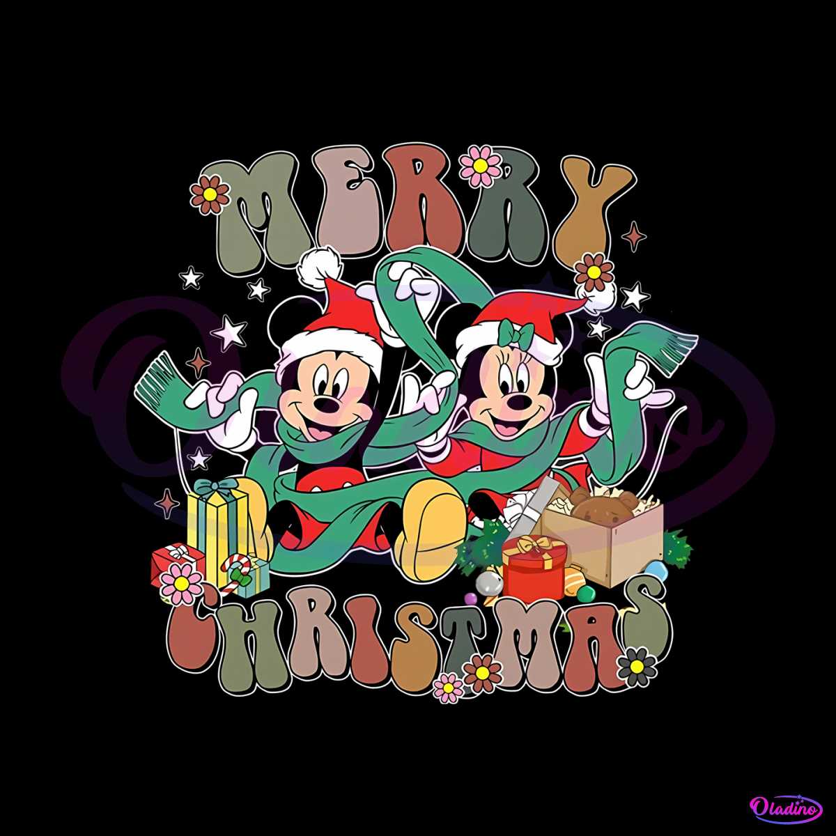 Minnie Merry Christmas SVG File