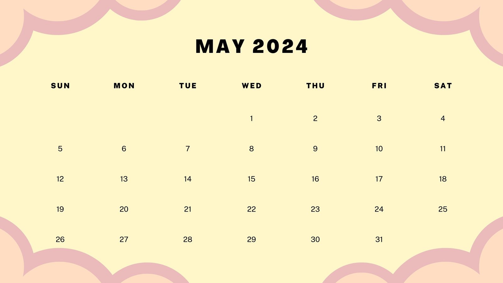 May 2024 calendar