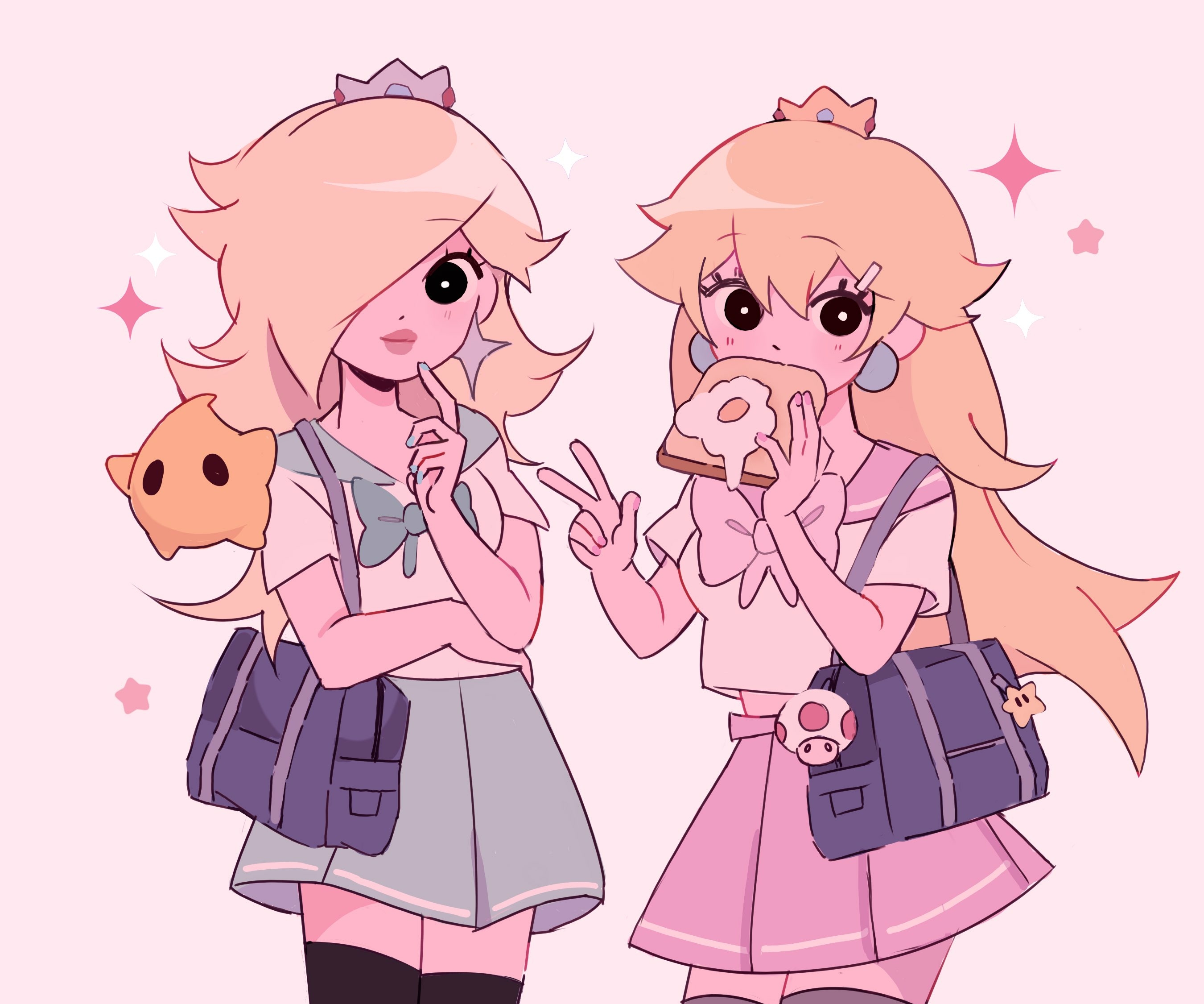 Download Rosalina (Mario) Princess Peach Video Game Super Mario Bros. HD Wallpaperx2250