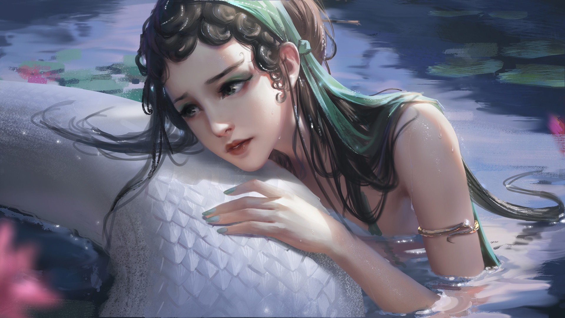 HD desktop wallpaper: Fantasy, Snake