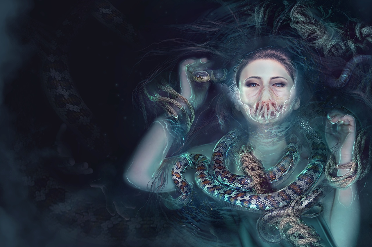 Image snake Mermaid Girls Fantasy