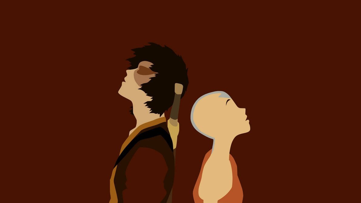 ATLA Aang and Zuko Minimalist