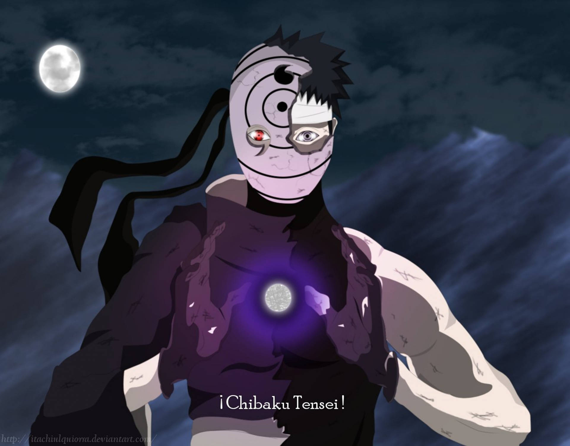 Tobi Naruto Cracked Mask Wallpaper