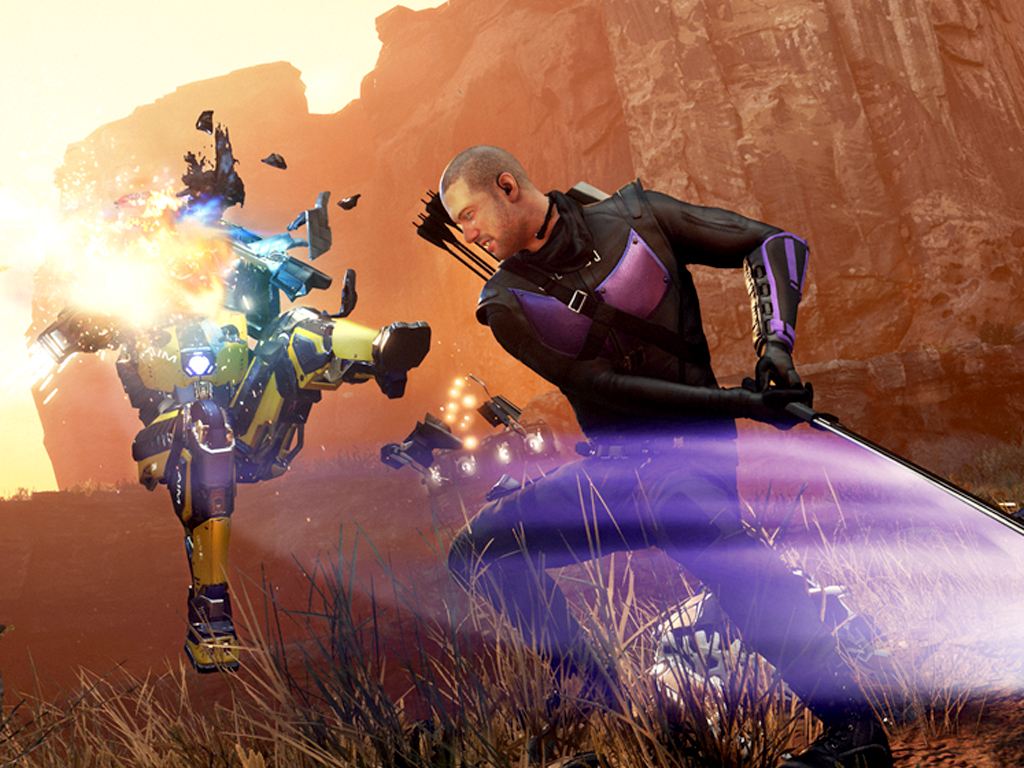 Avengers video game's beta, Hawkeye