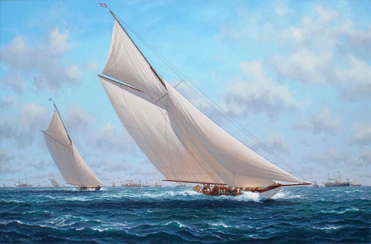 Vigilant and Valkyrie II, America's Cup