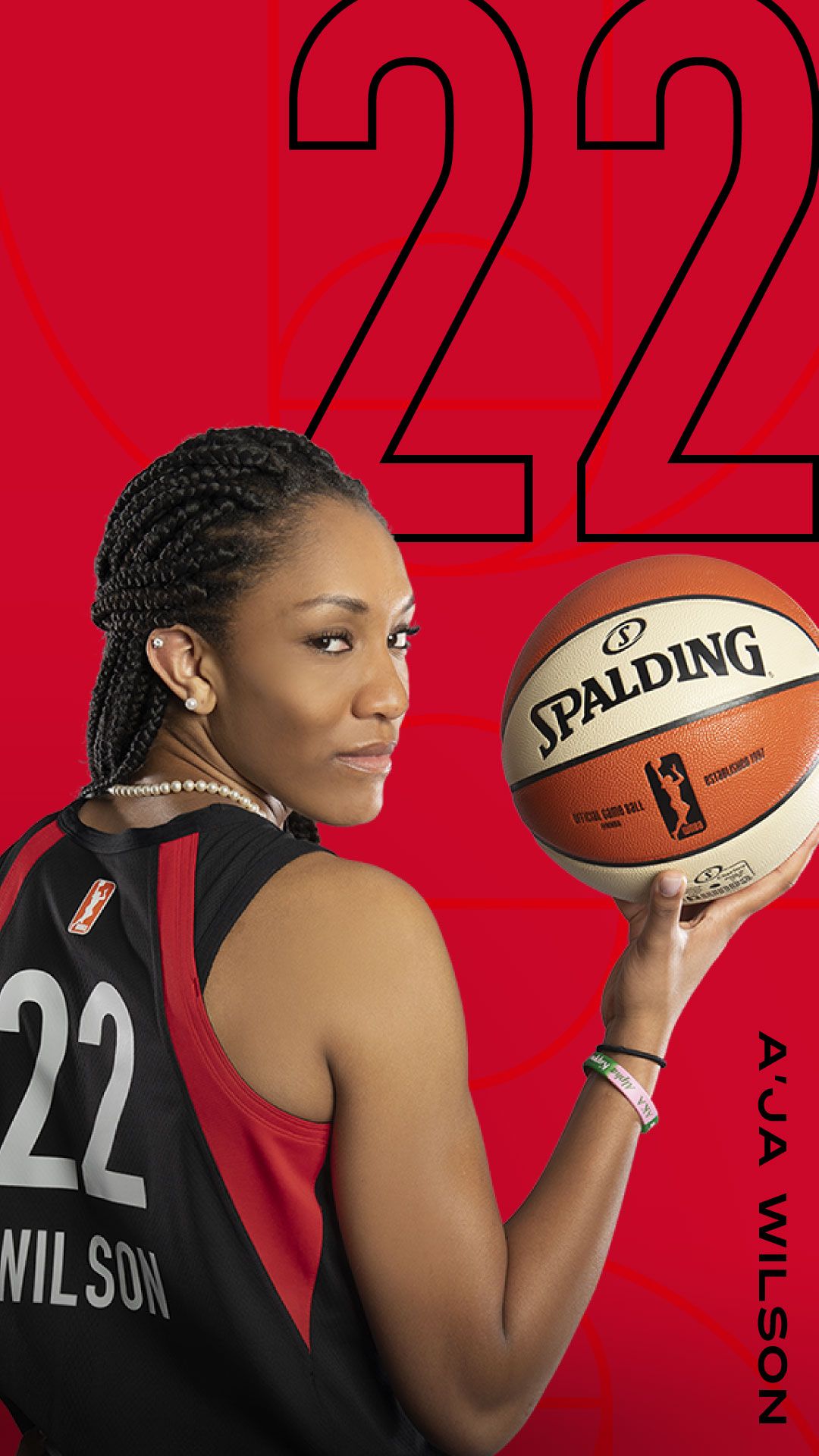 A'ja Wilson Basketball Wallpaper WNBA