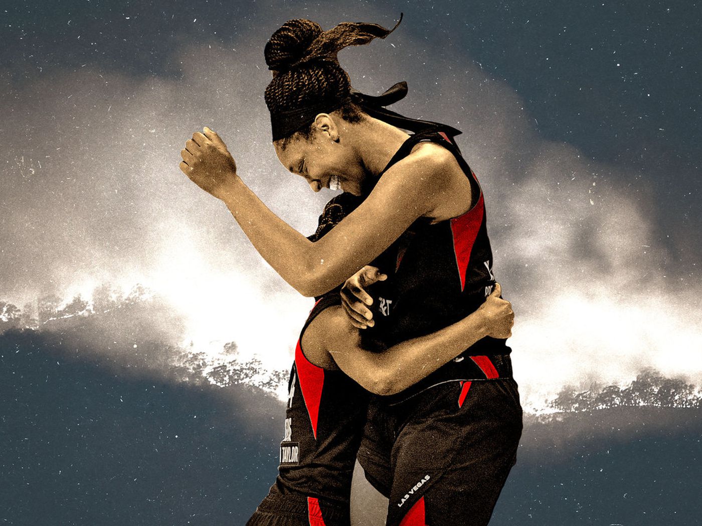 ja Wilson and the Las Vegas Aces