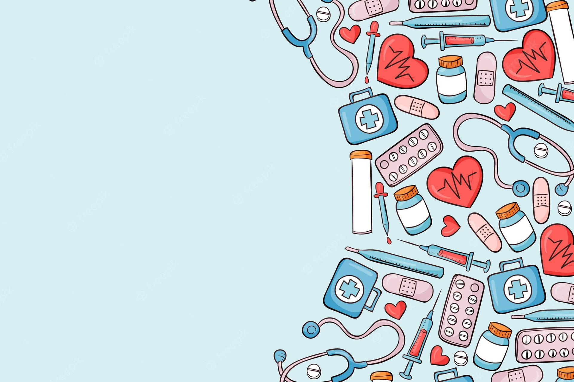 Medical Pattern Wallpaper