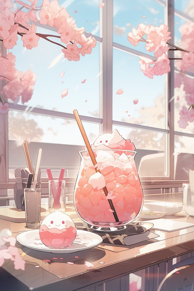 Wallpaper♡. Pink wallpaper anime