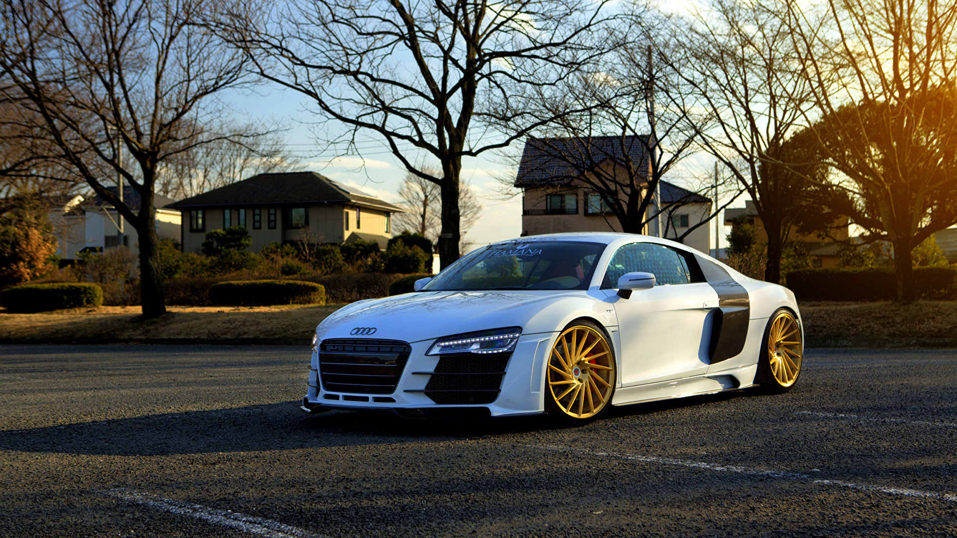 image Audi R8 Parking White automobile