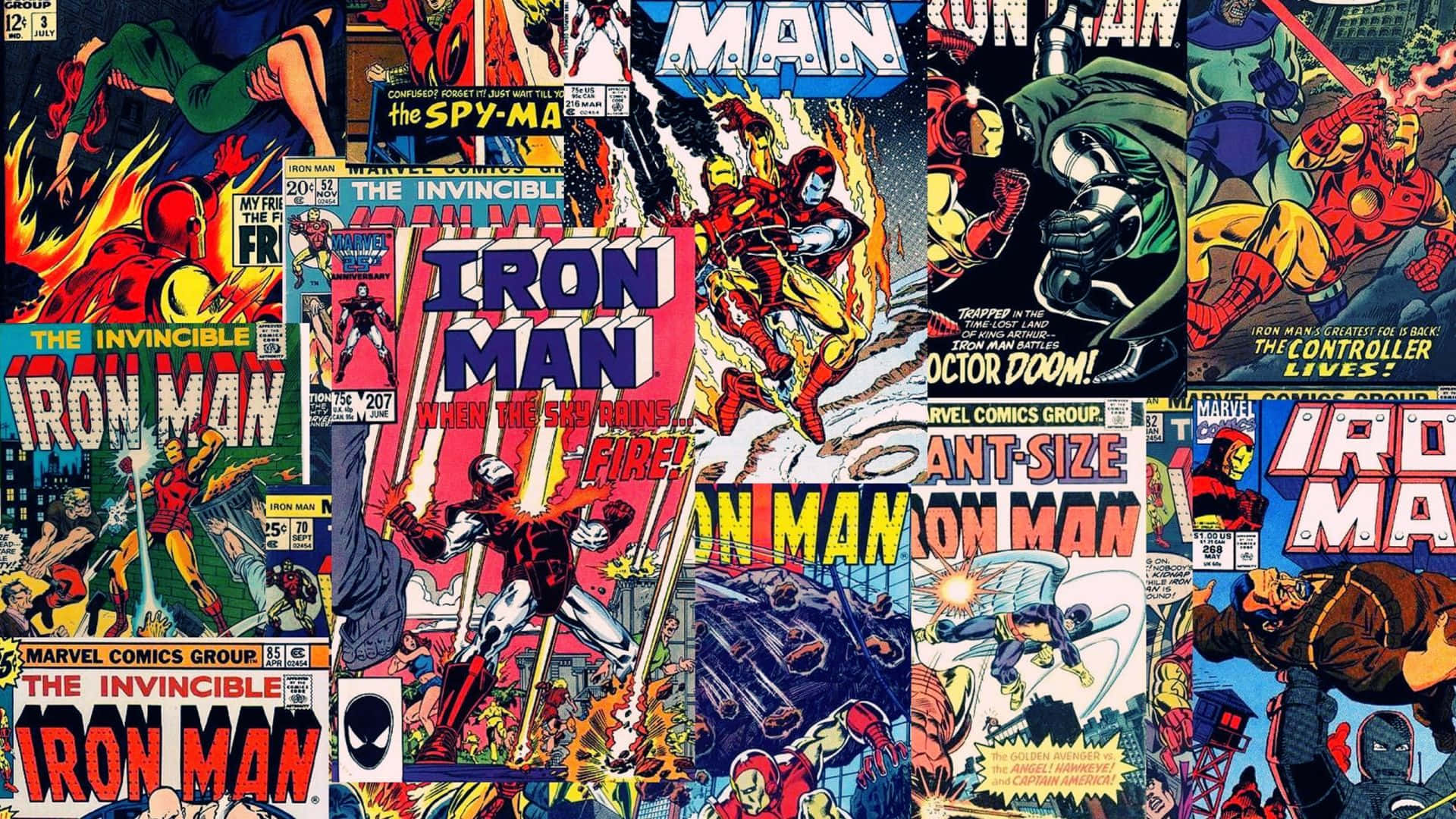 Superhero Collage Wallpaper