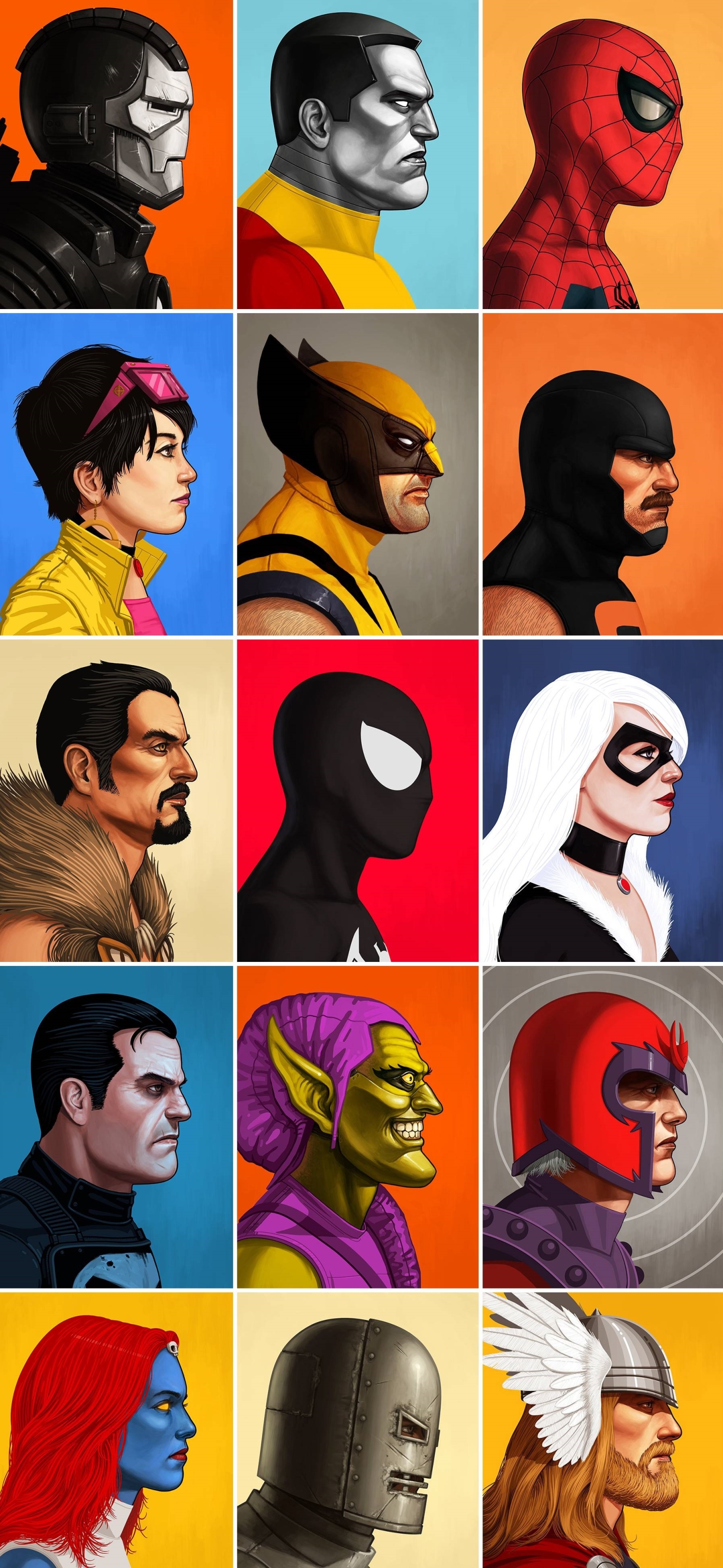 Mobile wallpaper: Collage, Comics