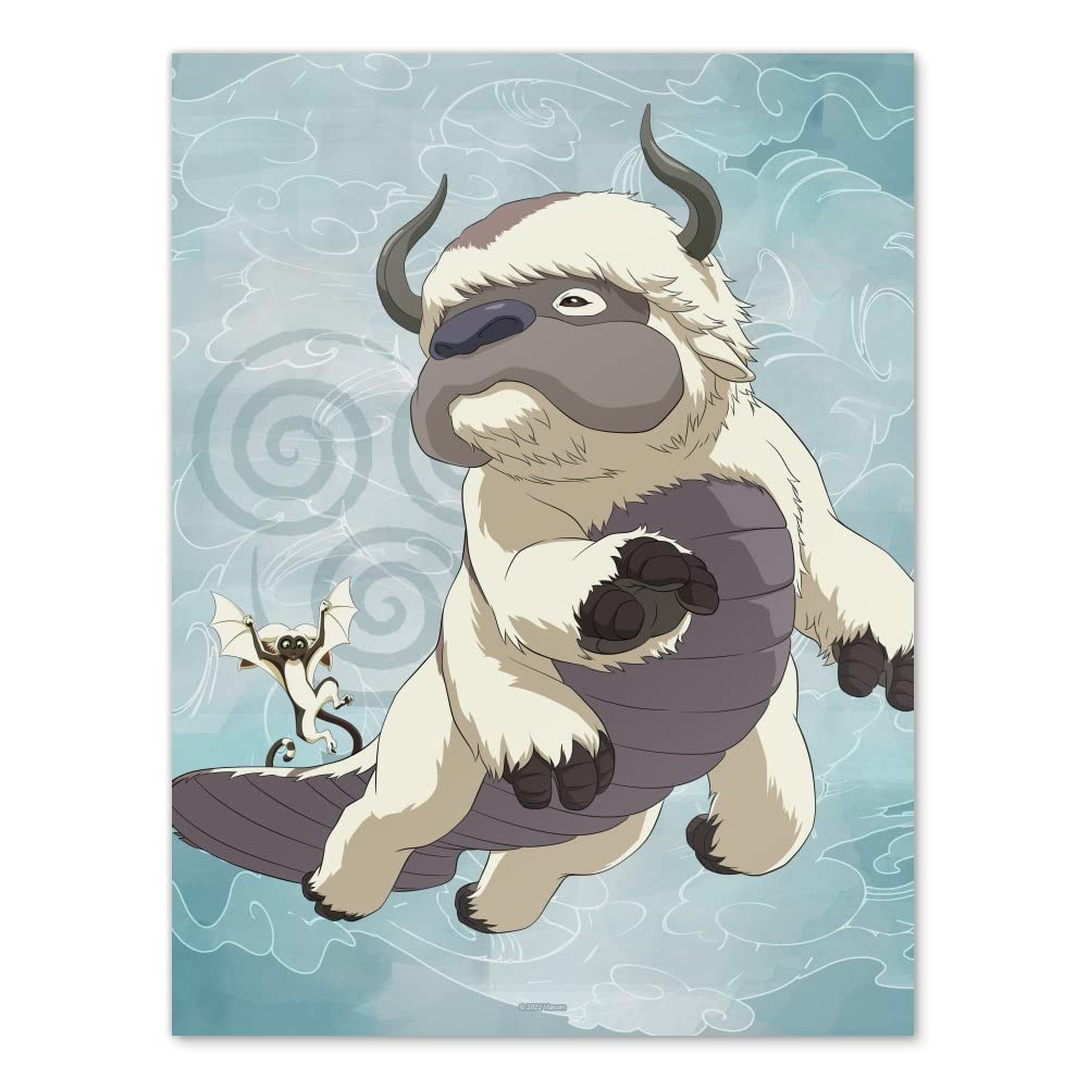 Last Airbender Appa & Momo Wall Art
