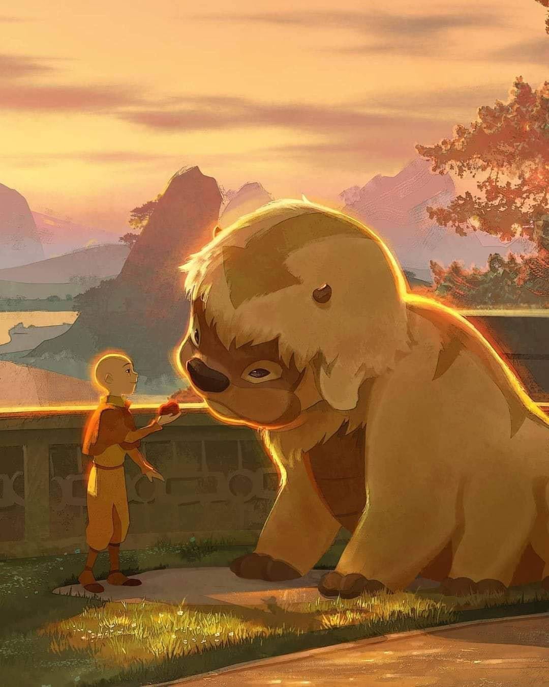 Download Baby Sky Bison Appa Wallpaper