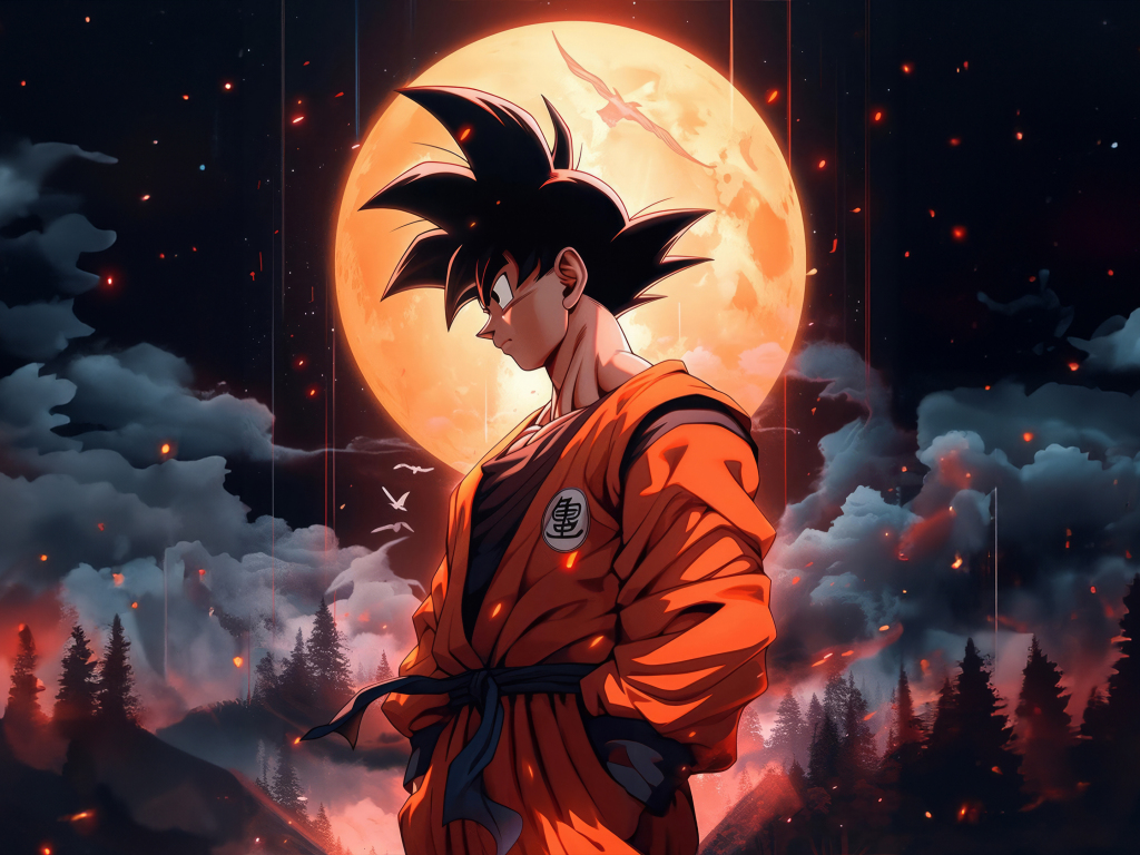 Wallpaper goku saiyan, traditional