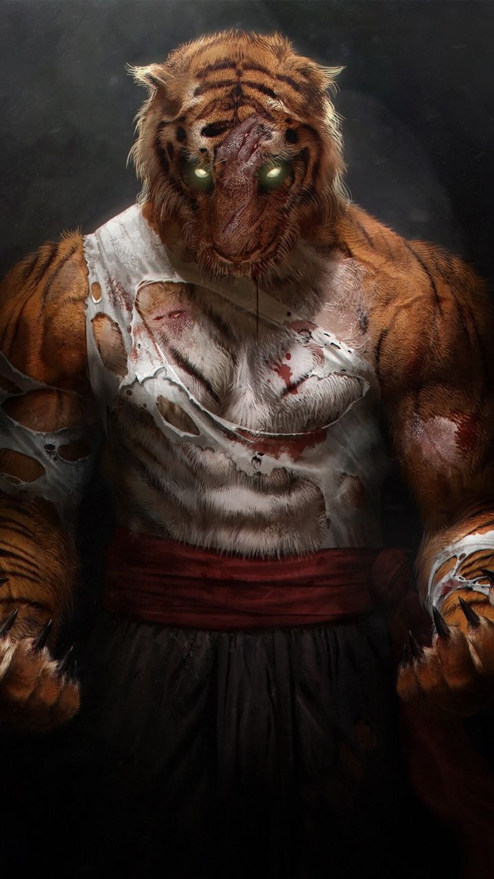 Download 720x1280 wallpaper Tiger