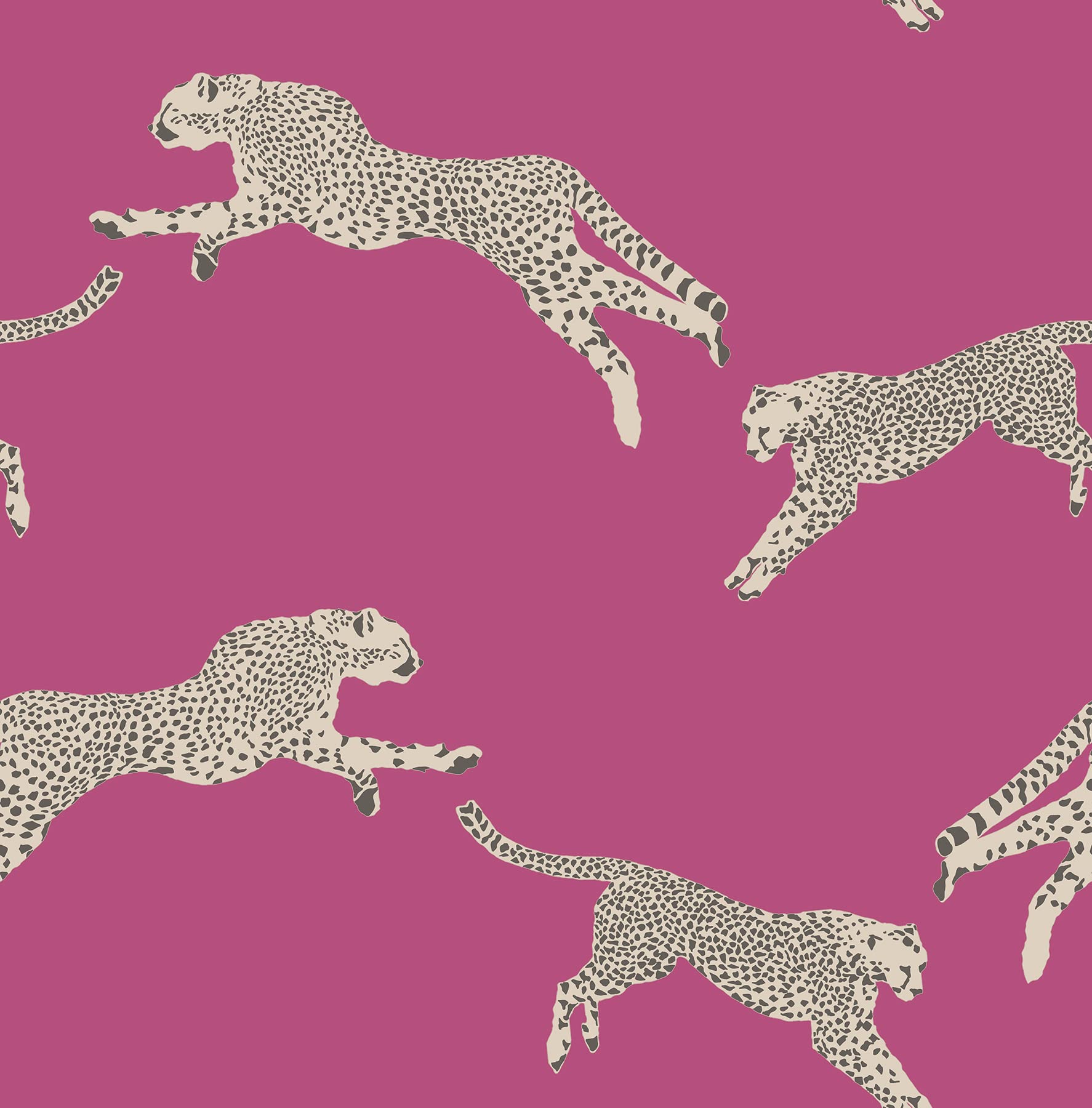 Scalamandre Bubblegum Leaping Cheetah