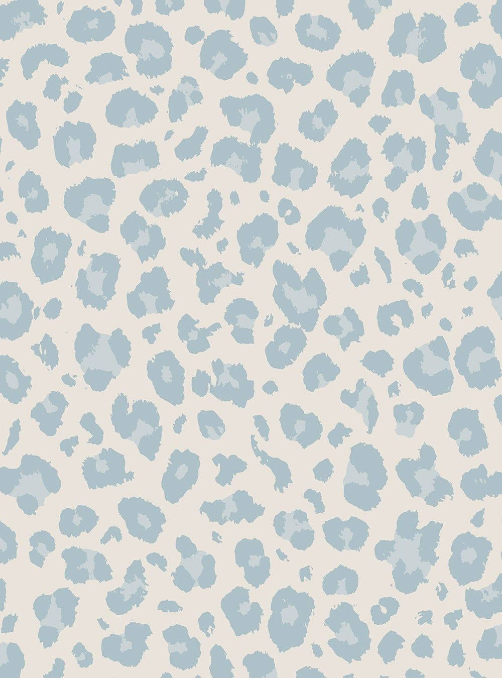 Cheetah Print in Pale Gray Wallpaper